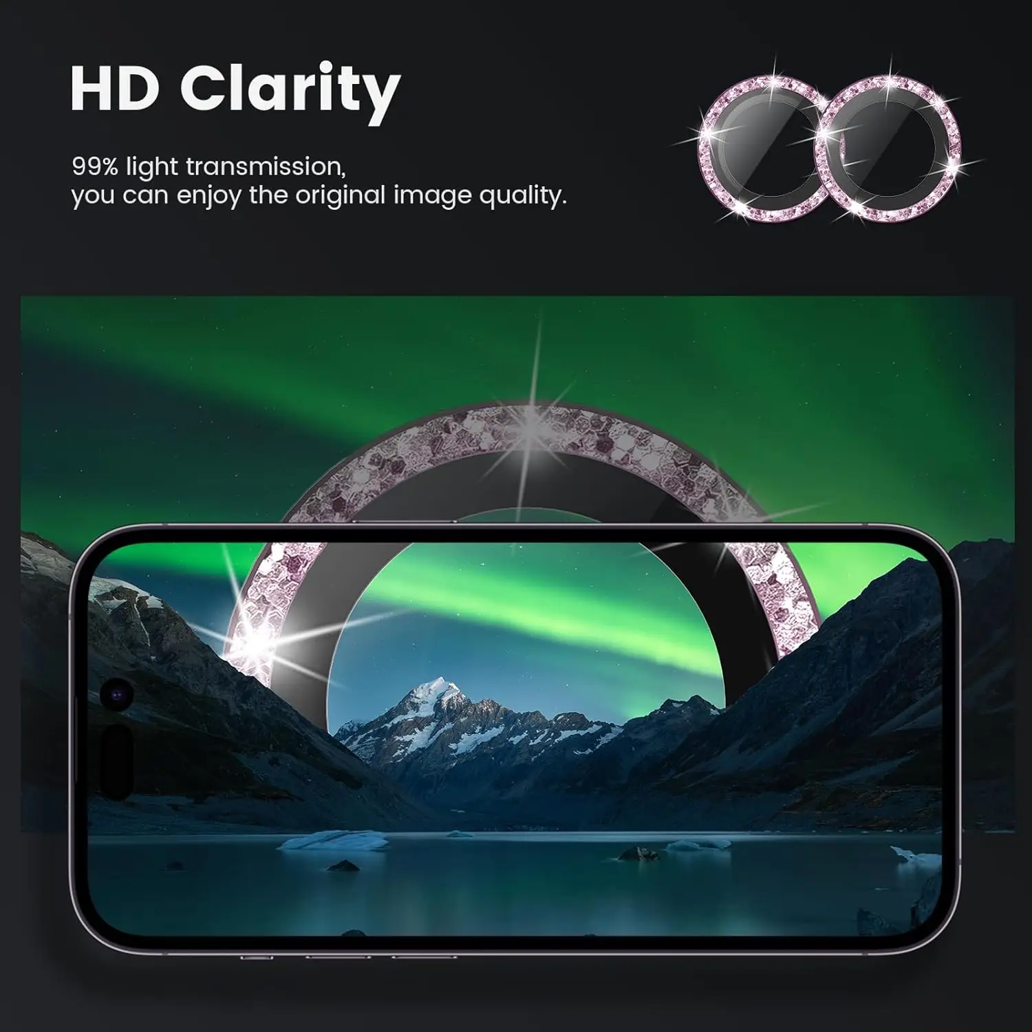 Premium Camera Lens Protector with 9H Tempered Glass - HD Clear