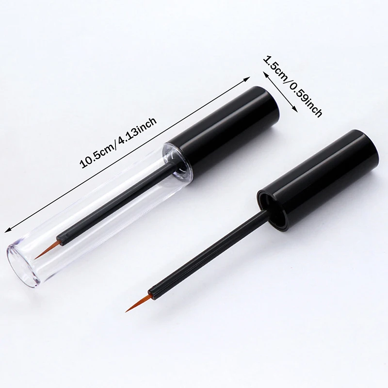 【AD】1pcs 빈 마스카라 튜브 DIY 리필 가능 투명 휴대용 플라스틱 속눈썹 마스카라 화장품 병 속눈썹 성장 오일 5ml
