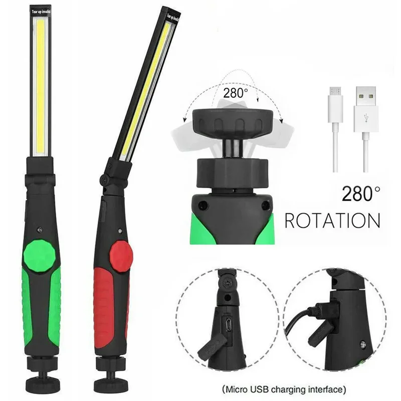 LED Flashlight LED Lights Camping Lamp LED Work Light Camping Lights Work Light COB LED Flashlight Magnetic Work Light USB Rechargeable