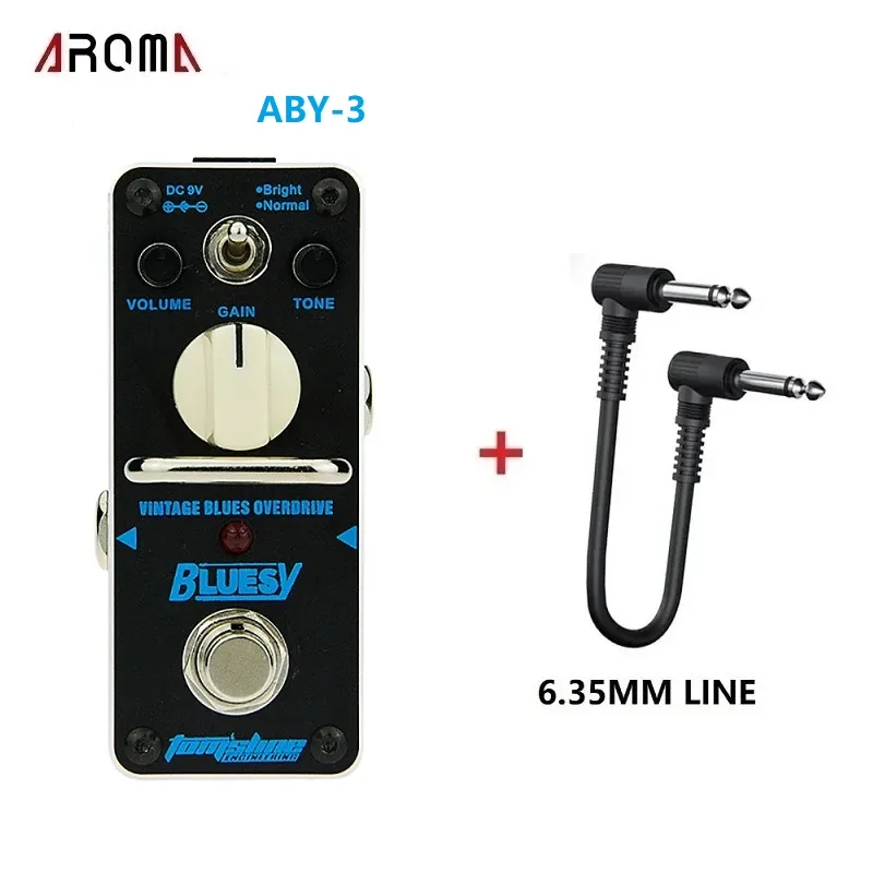 

AROMA ABY-3 Bluesy Vintage Blues Overdrive Electric Guitar Effect Pedal Mini Single Effect with True Bypass Guitar Accessories