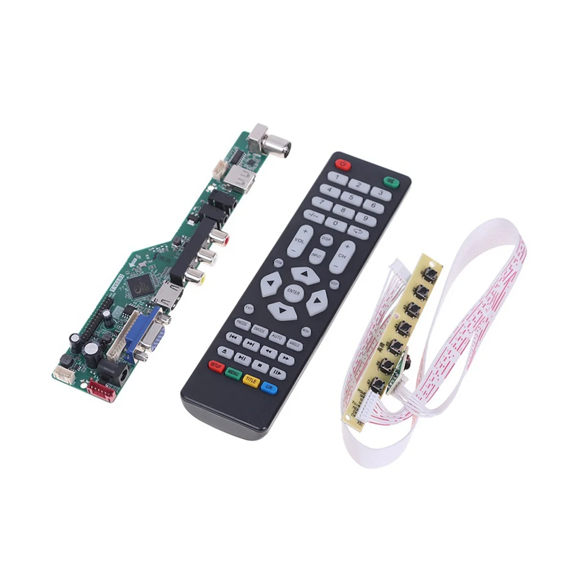 

Высококачественная универсальная плата драйвера контроллера ЖК-телевизора T.V53.03 V53 Аналоговое ТВ/AV/PC/HD/USB Медиа материнская плата A