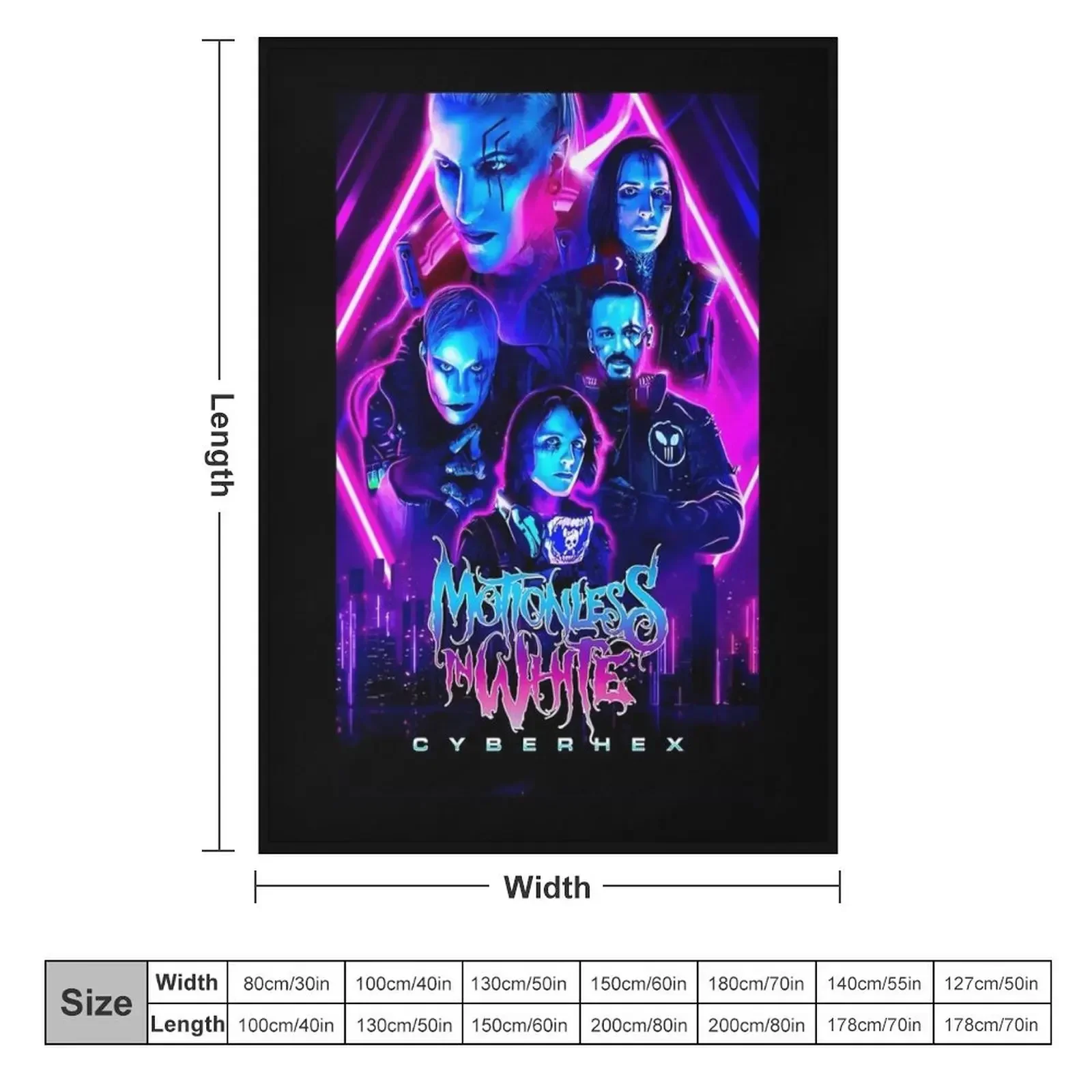 Motionless in white music t Throw Blanket Vintage Loose Blankets 2