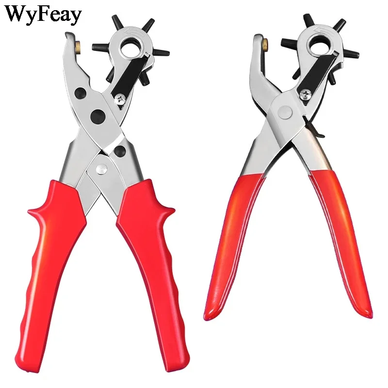 Leather Craft Tools Leather Hole Puncher Eyelet Puncher Sewing Machine Setter Tool for Watchband Strap Household Paper DIY