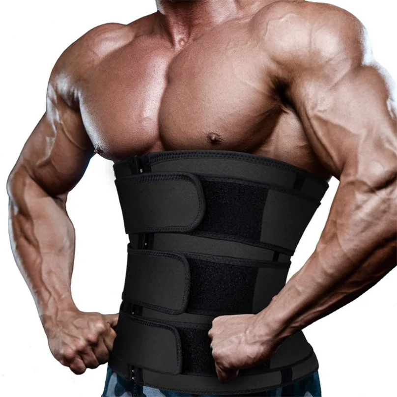 Sauna Suit Mens Waist Corset Slimming Trimmer Belt belly Fat burner chest Abdominal binder Sweating Reductive girdle Body Shaper