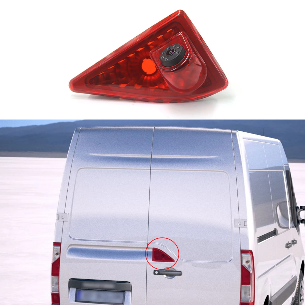 닛산 NV400 Renault Master 3 Opel Movano 용 TFT LCD 자동차 접이식 모니터가 장착 된 자동차 브레이크 라이트 역방향 카메라