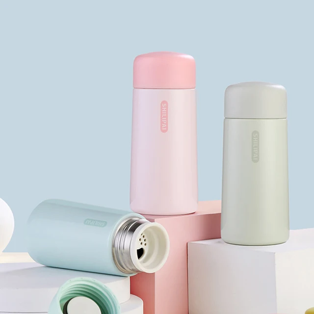 1Pc 150ml Mini Cute Stainless Steel Thermos Cup Ultra Compact Portable Leak Proof Male and Female Student Fashion Water Cup 5