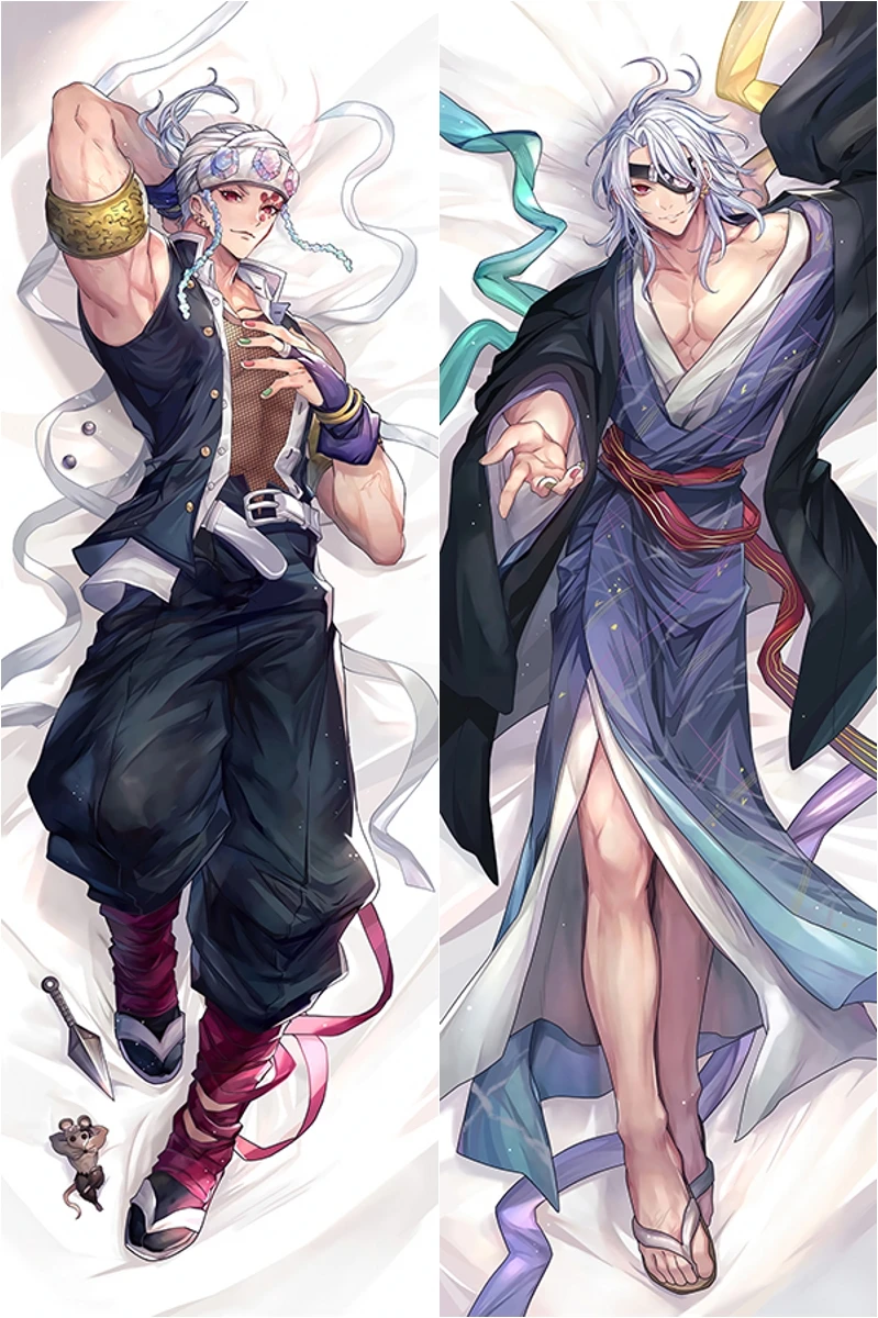 Demon Slayer Uzui Tengen Dakimakura Anime Kimetsu No Yaiba Pillowcase