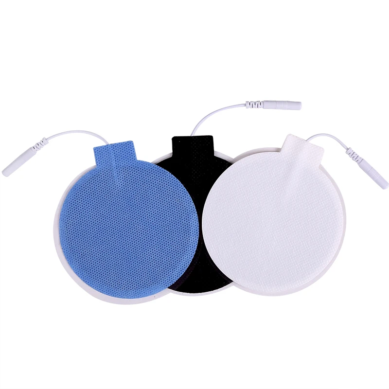 Round 8.5cm Silicone Gel Electrode Pads Nerve Muscle Stimulator Electrode Stickers for Tens Acupuncture Physiotherapy Machine