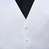 Fashion Suit Vest for Wedding Tuxedo Suits Men's White Black One Piece Formal Waistcoat Party Stage Performance Suit Vest 3