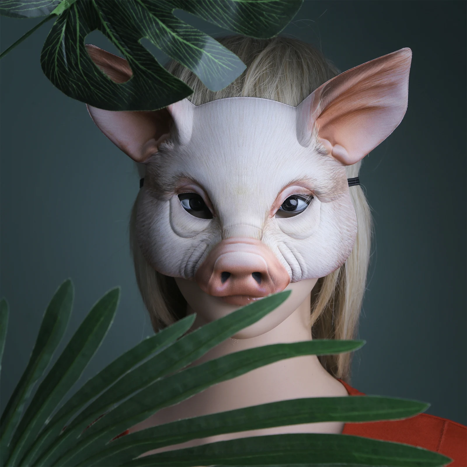 3D Тигр свинка животное Половина лица фотосессия фестиваль Маскарад
