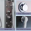 LED Rainfall Waterfall Shower Head Rain Massage System with Body Jets Stainless Steel 304 Bathroom Shower Panel  Tower System 4
