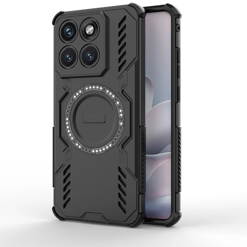 Shockproof Magnetic Adsorption Durable Case with Heat Dissipation - PC+TPU Construction