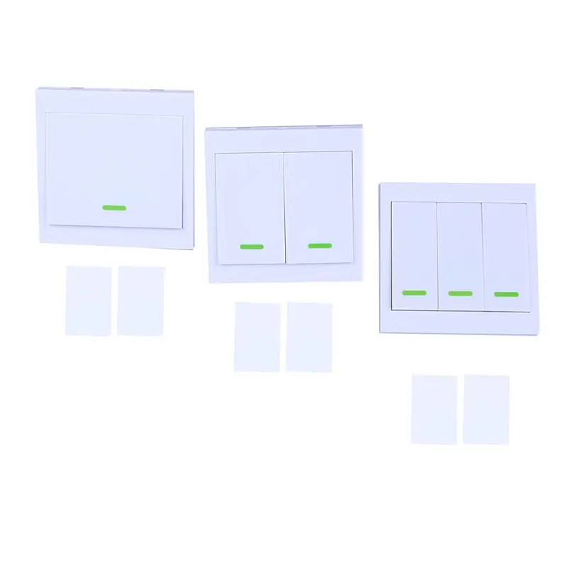 New Hot 86 Wall Panel Wireless Remote Control Switch Transmitter 1 2 3 Button RF Receiver For Bedroom Ceiling Light Lamp