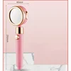Three-speed Adjustment 360 Degree Rotation  with One Key To Stop Filter Shower Head Water Saving Rainfall Round Spray Nozzle 6