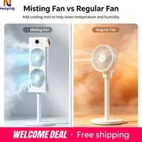 Ventilateur de brumisation de bureau à six trous, ventilateur de refroidissement par pulvérisation humidifiante rechargeable par USB, mini-refroidisseur d'air évaporatif portable pour bureau, dortoir, chambre à coucher, usage intérieur 4