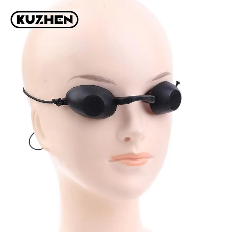 1pc Soft Sunbathing Eyewear Tanning Goggles Beach Adjustable UV Skin Tanning Eye Protection UV Glasses Black 3
