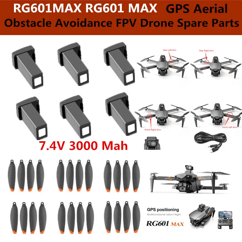 Bras de Drone DJI Mavic Air 2 Pièces de Rechange - Kit de Réparation