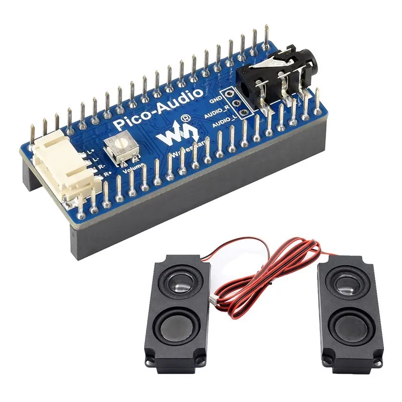 

Raspberry Pi Pico Audio Expansion Module PCM5101A Wide Range Audio Sampling Rate Output Headphones and Speakers for Raspberry Pi