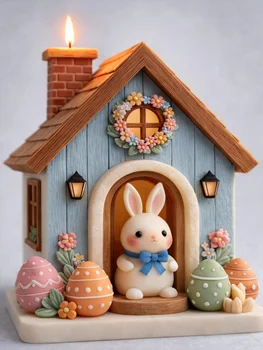 Storybook Cottage Candle Mold 1
