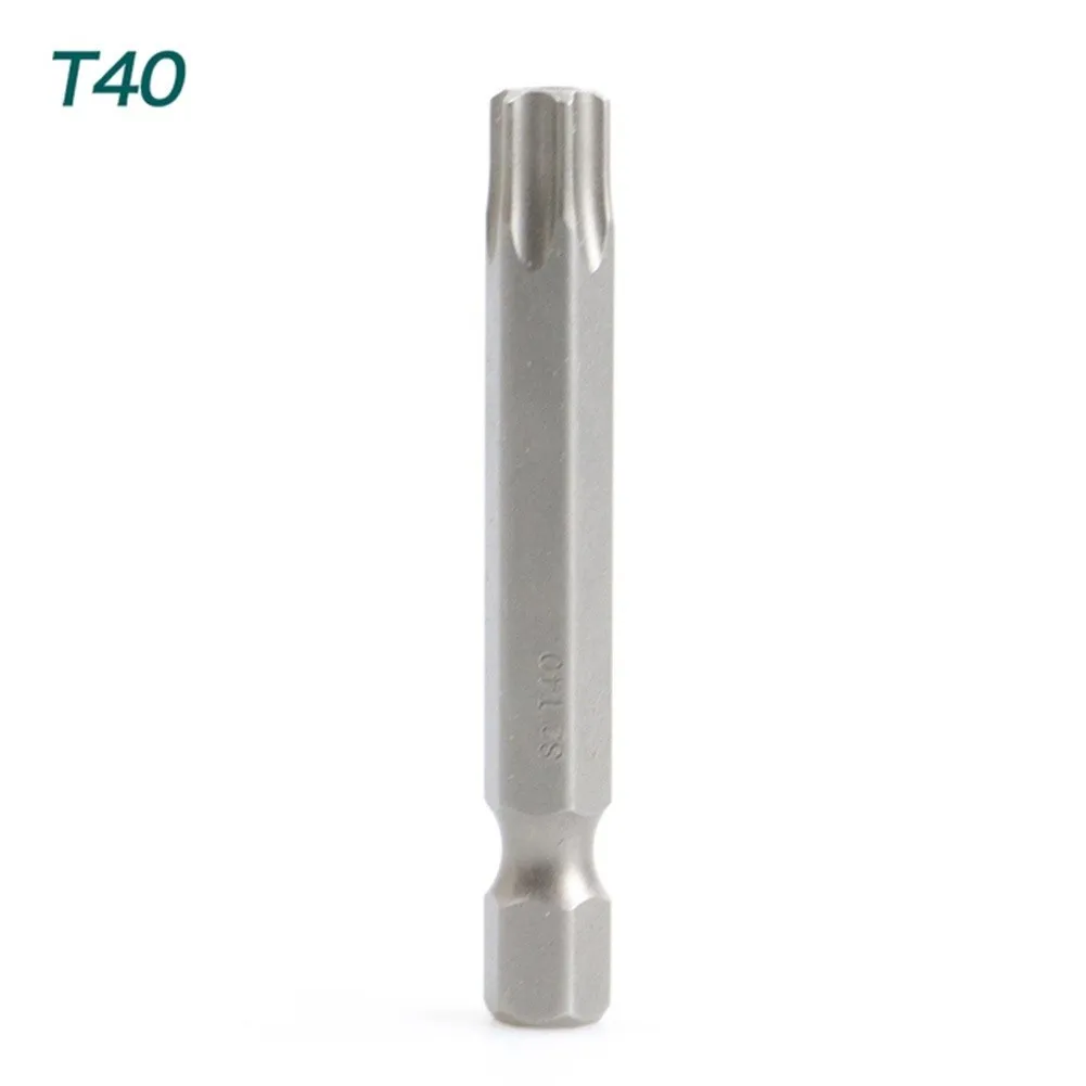 Torx-Schraubendreher-Bit, legierter Stahl, 1/4 Zoll Sechskantgriff, T5, T7, T8, T9, T15, T20, T25, T27, T30, T40, Schraubendreher-Bit, 50 mm – Detail 14
