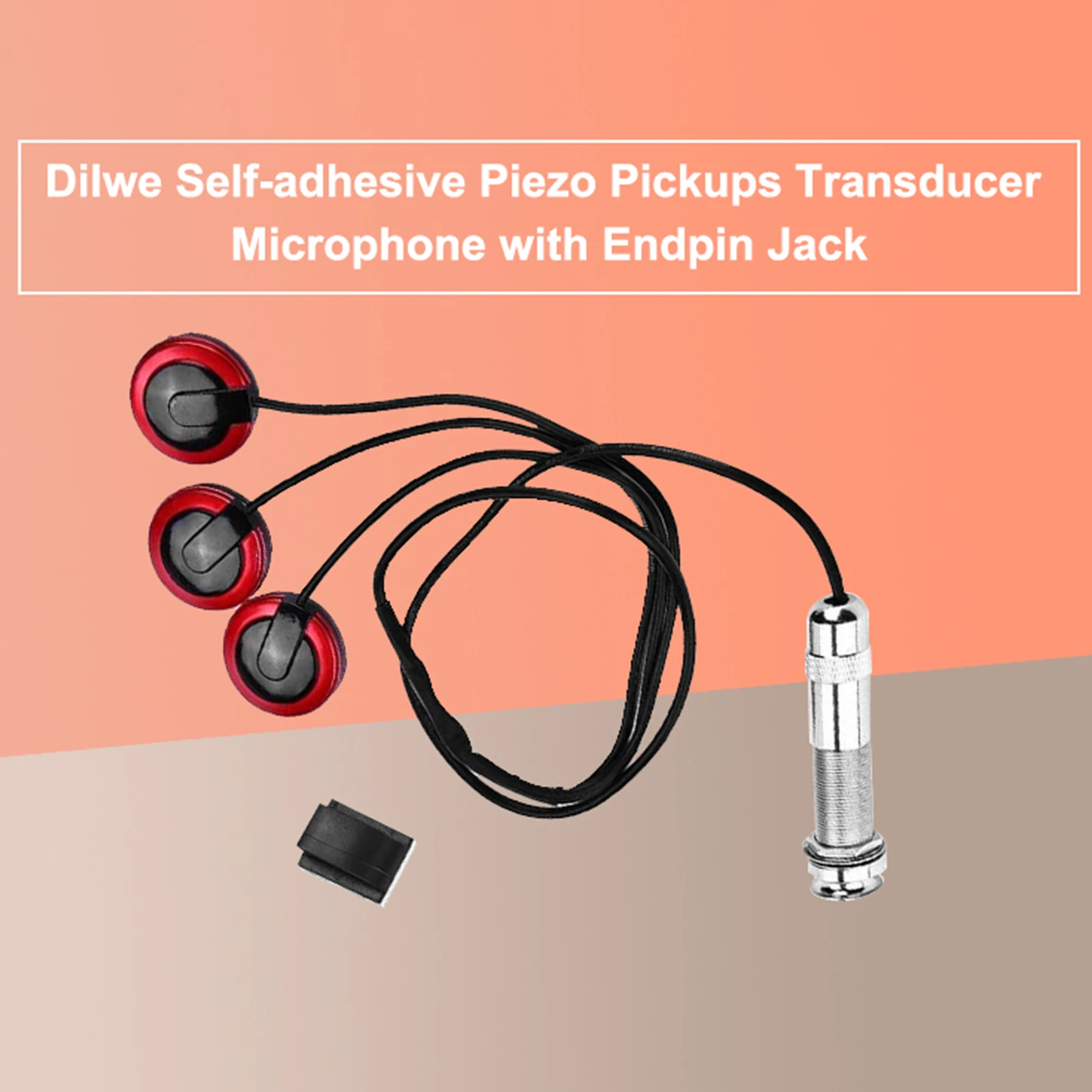 Guitar Pickup Professional Piezo Contact Transducer Microphone Pickup For Guitar Violin Banjo Mandolin Ukulel Guitar Accessory
