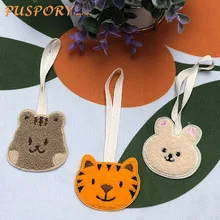 

Child Name Tag Cartoon Pendant Cute Plush Animals Hang Tag Baby Stroller Pendant Toddler Travel Out Backpack Anti-lost Ornaments