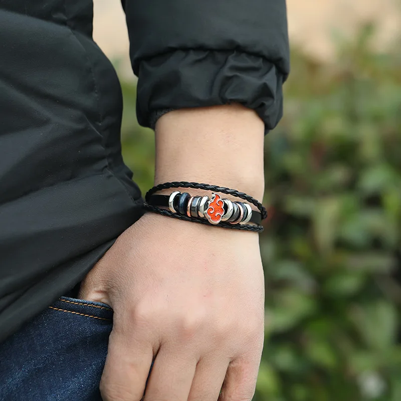 Pulseira Akatsuki Nuvem Vermelha Anime Naruto