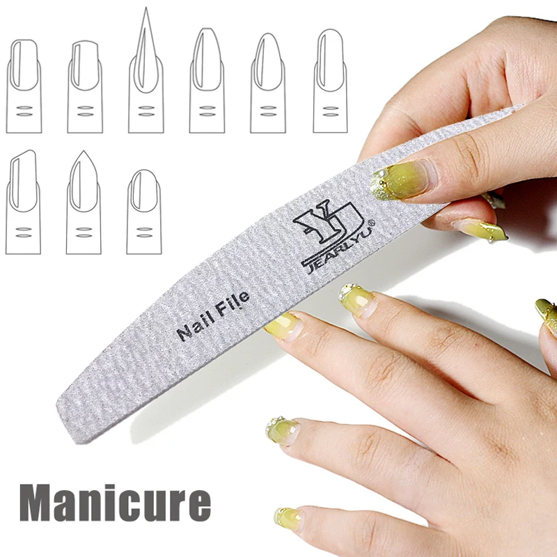 Vibrant 5-Piece Nail File Set - Professional Multi-Grit Manicure Tools