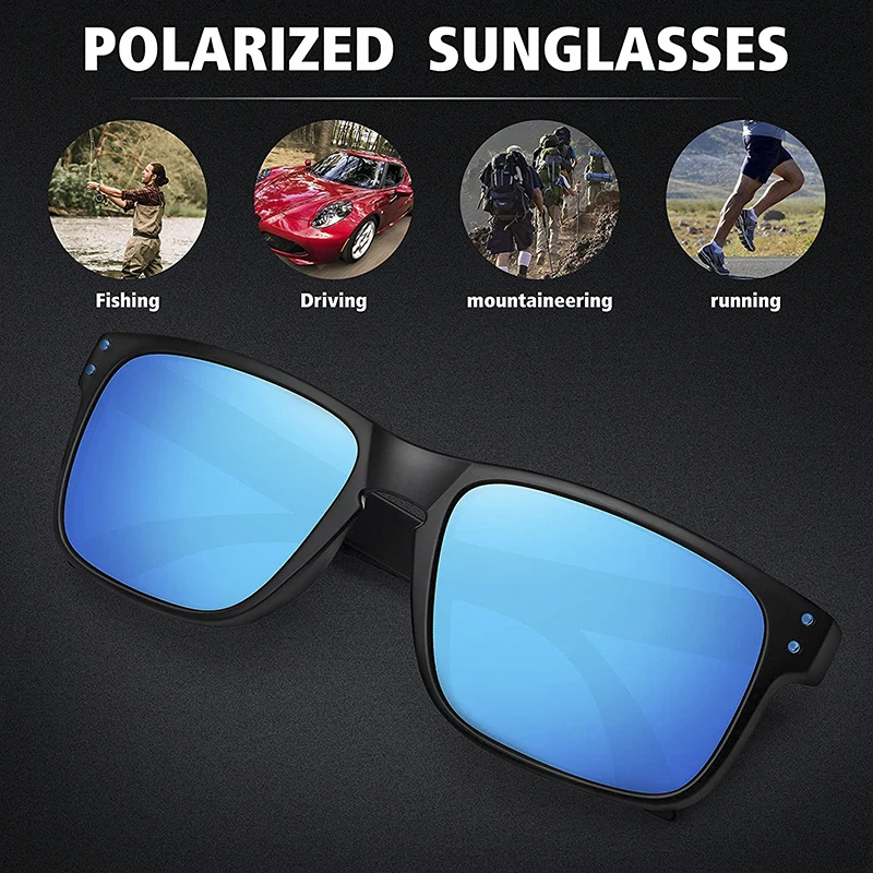 Polarized sunglasses CRIXALIS Polarized Sunglasses for Men Women Designer Driving Night Vision Sun Glasses Male Fishing UV400 zonnebril heren