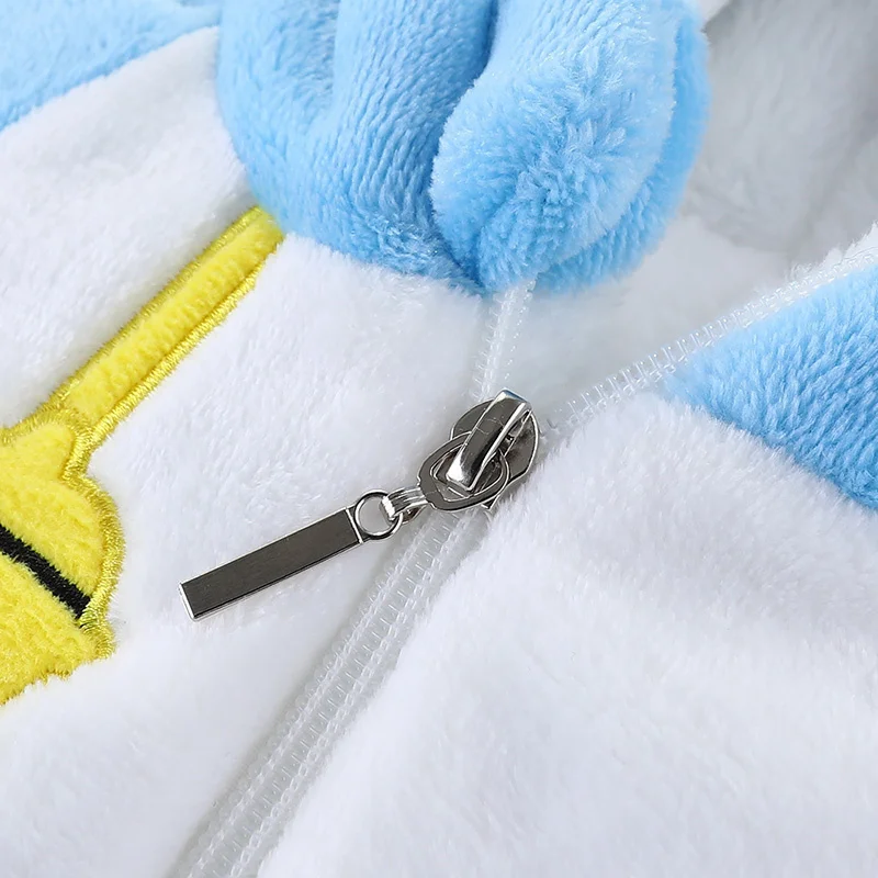 Doraemoninspired Baby Rompers Adorable Winter Kigurumis for Little