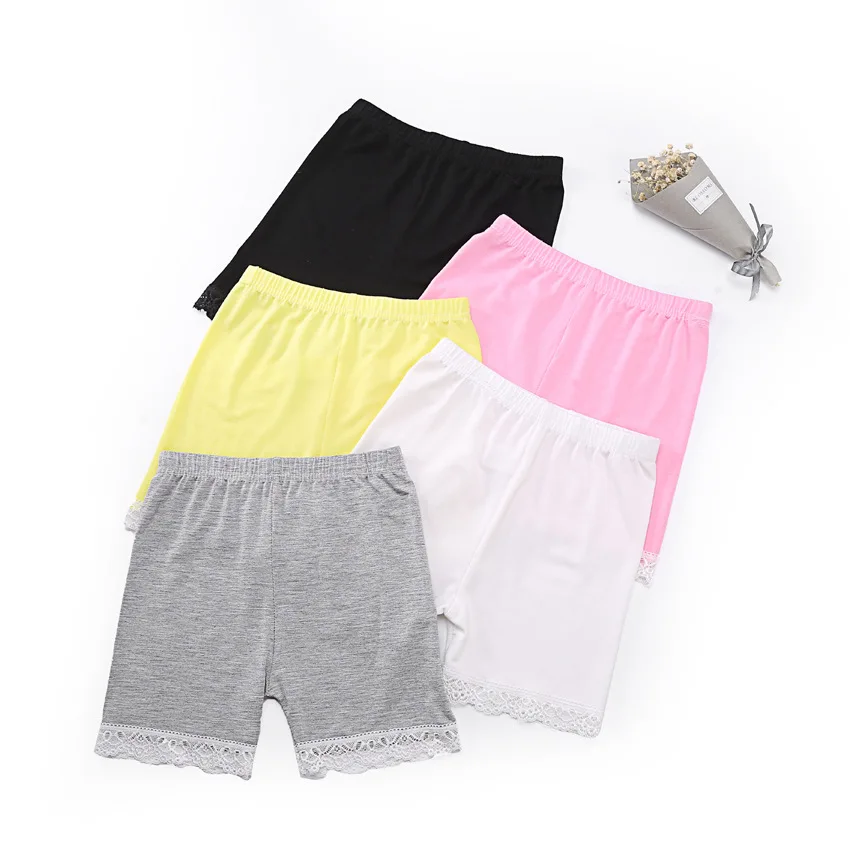 Summer Girls Safety Pants Lace Shorts for Kids Children Underpants Cotton Baby Trousers Toddler Leggings 2-10 Year