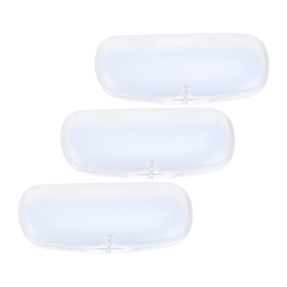 

3 Pcs Glasses Case Plastic Sunglasses PVC Spectacle Storage Frosted Spectacles Holder Student