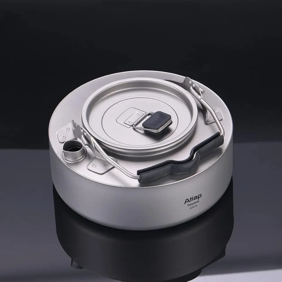 Titanium Portable Outdoor Kettle Coffee Tea Pot