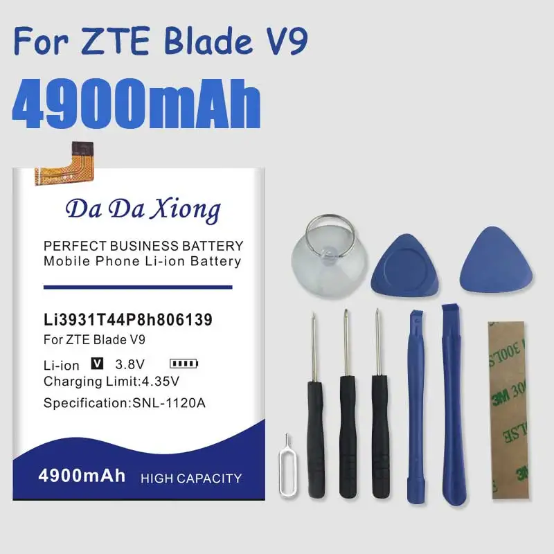 

Аккумулятор для ZTE Blade V9 V10 V9Vita V10Vita A7 Vita A4 A5, 100% мАч