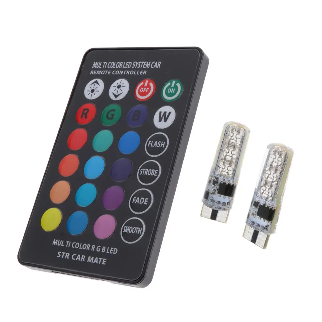 

2 шт., автомобильные лампы 12 В T10 6 SMD