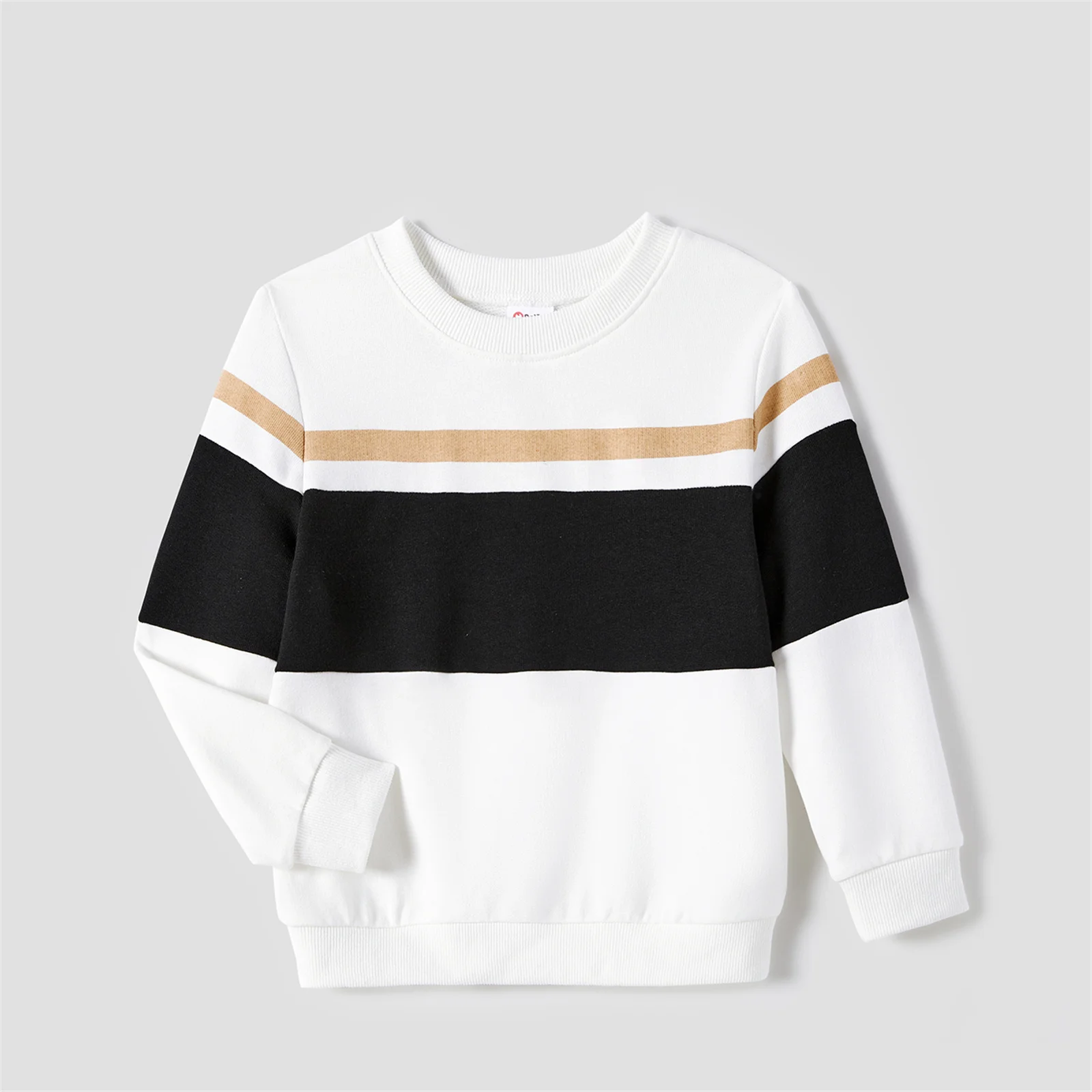 PatPat Family Matching Outfits Black-Almond Mesh Skirt Sets Classic Round Neck Long Sleeve Tops Sets