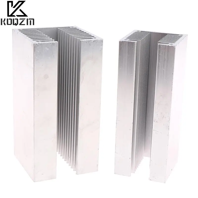 1PCS 40*40*100mm/50*50*100mm U-slot Triode High Power Aluminum Alloy Heatsink Heat Sink CPU Power Radiator