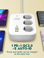 LDNIO Smart Power Strip Tuya WIFI Socket EU Plug Extension Cable Timing Adapter with 3 Plug 3 USB Port Bluetooth Smart Life APP - Image 3