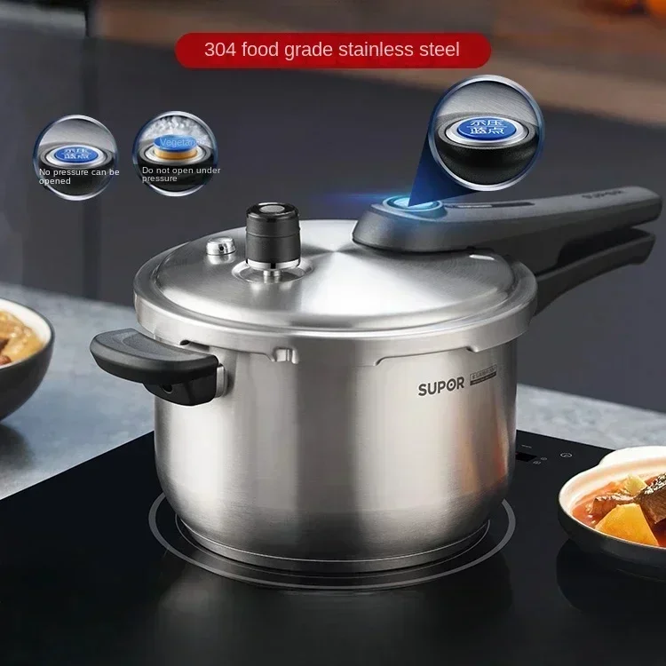 Stainless steel pressure cooker household pressure cooker small explosion-proof kitchen restaurant
