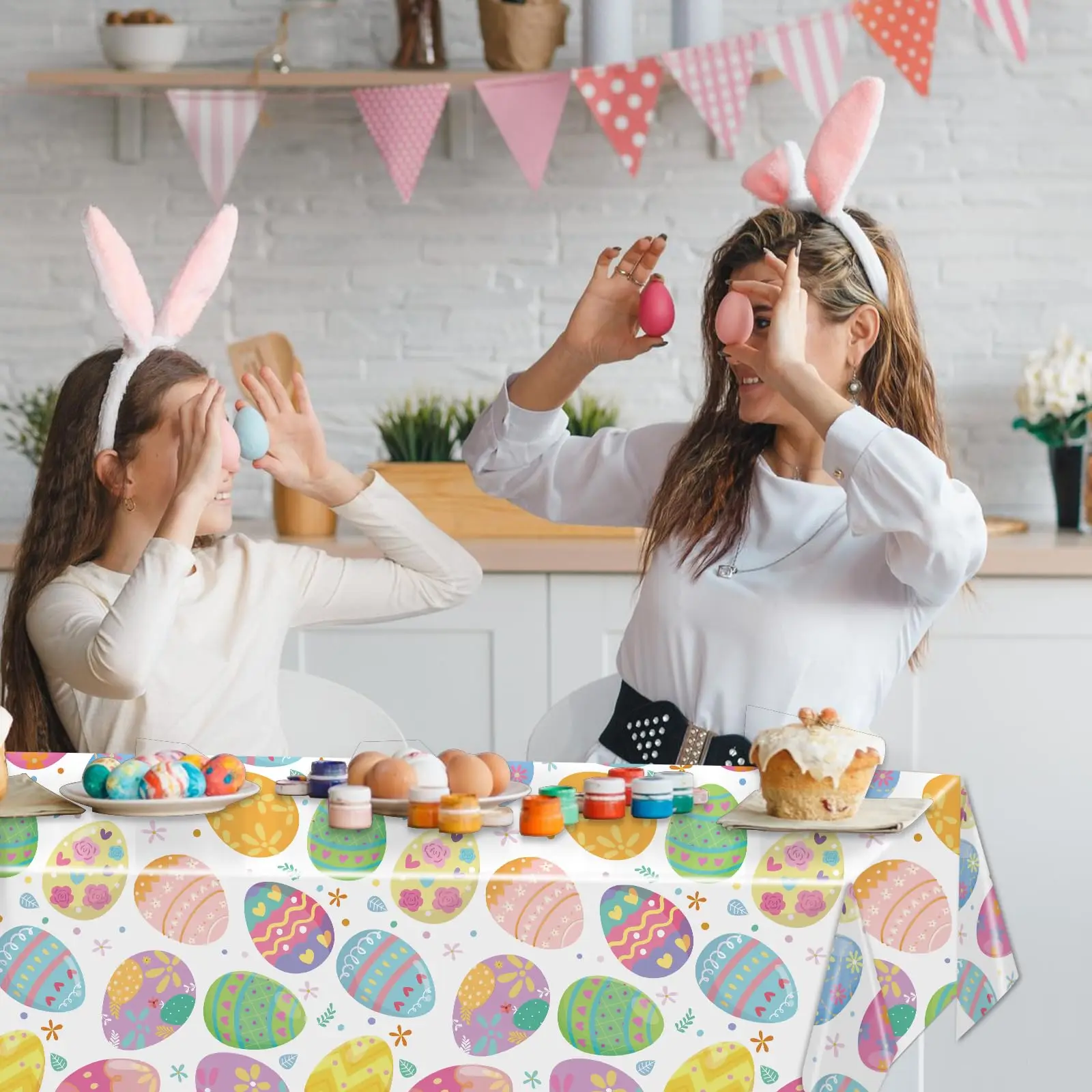 Colorful Easter Tablecloth 5