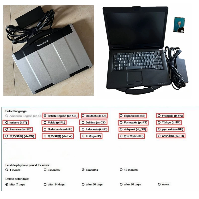 

for BMW Icom Next Latest V05.2024 Software 1TB HDD or SSD Expert Mode Auto Diagnostic Tool I5 Laptop CF53 CF-53 8G RAM Toughbook