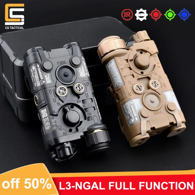 WADSN New L3NGAL IR Laser Funcional Airsoft Red Green Blue Dot Sight
