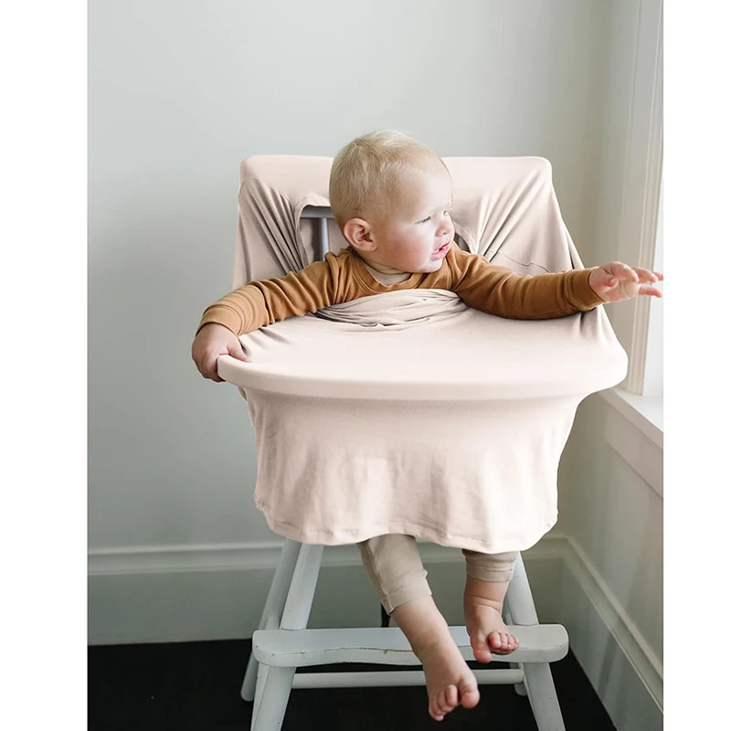 Multi-use Nursing Breastfeeding Cover Baby Car Seat Infant Carseat Canopy Stroller High Chair Shopping Cart Carrier Cover Solid