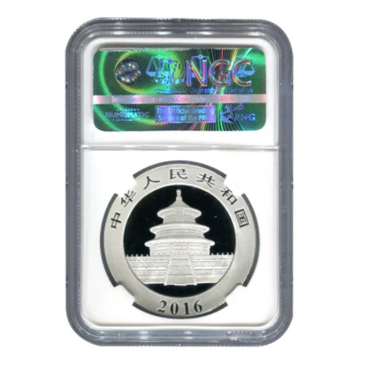 2016中国30グラム。999銀パンダ ¥ 10コインパンダコインngc 70