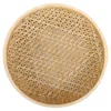 Fruits Basket Bamboo Woven Snack Plate Storage (large Size) Decorative Desktop Tray Manual Serving Food 1