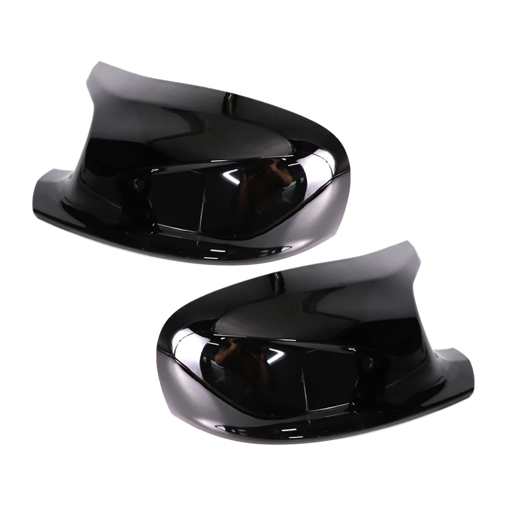 

1 Pair M Style Side Mirror Cover Cap Fit For BMW X1 E84 X3 F25 Pre-LCI 2010-2013 Glossy Black ABS