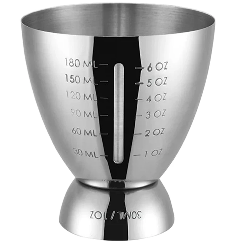 Bar Cocktail Jigger Measured Double 1-6 oz Measuring Jiggers Stainless Steel tools Cup shaker
