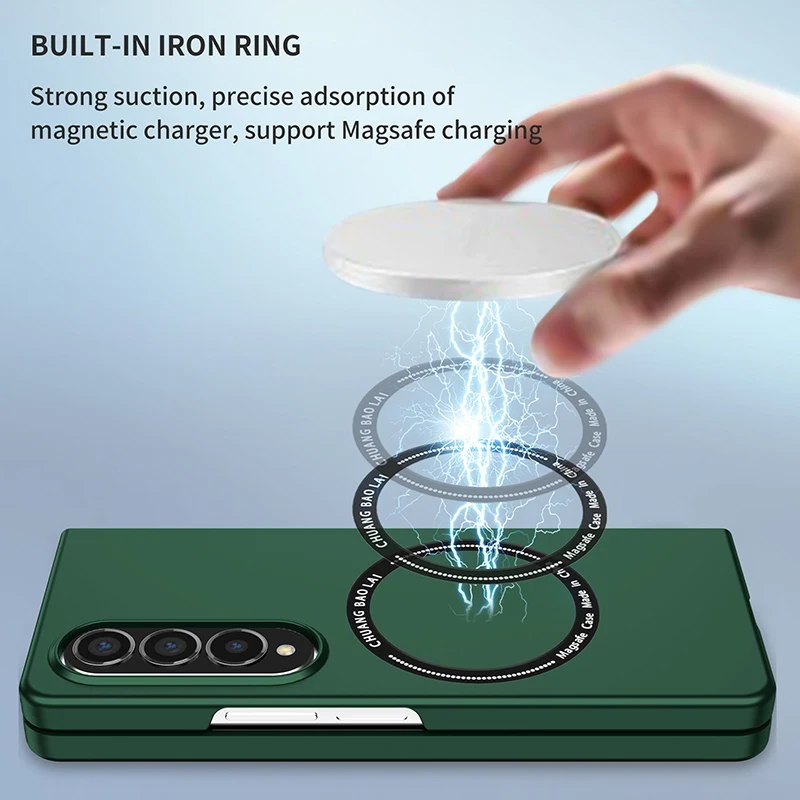 Magnetic Wireless Charging Shockproof Case with Anti-Fingerprint Protection