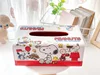 Snoopy New Cartoon PU Tissue Box Tissue Cover Car Removable Tissue Box Storage Box 3