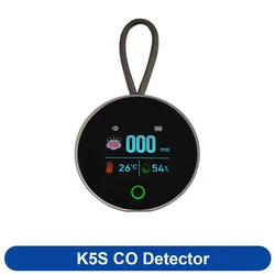 Portable Rechargeable 4 - in - 1 Carbon Monoxide & Dioxide Detector with LED Display and Alarm Sound (K5S CO Detector)